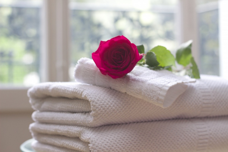 hotel-LA GARDE-min_towel_rose_clean_care_salon_spa_white_bath-731641